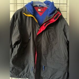 TOMMY HILFIGER Black Men's Hooded Coat Jacket Size S/P/CH